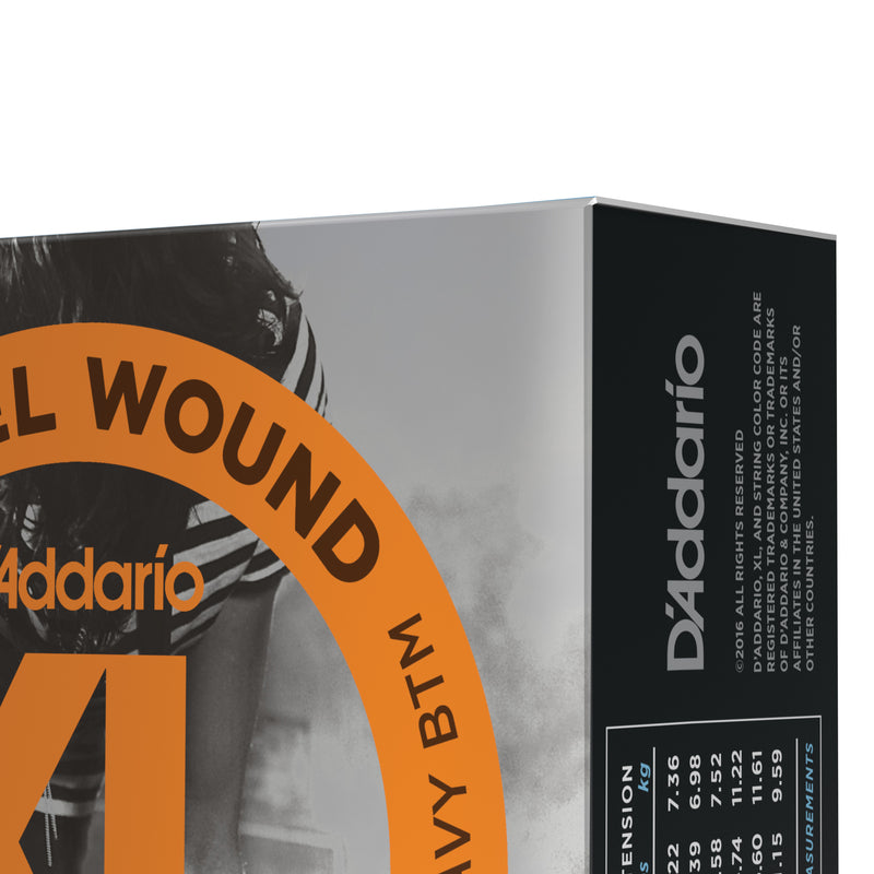 D'Addario EXL140-10P Nickel Wound Electric Guitar Strings, Light Top/Heavy Bottom, 10-52, 10 sets