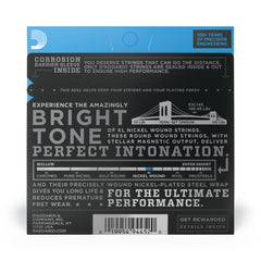 D'Addario EXL145 Nickel Wound Electric Guitar Strings, Heavy, 12-54 with Plain Steel 3rd