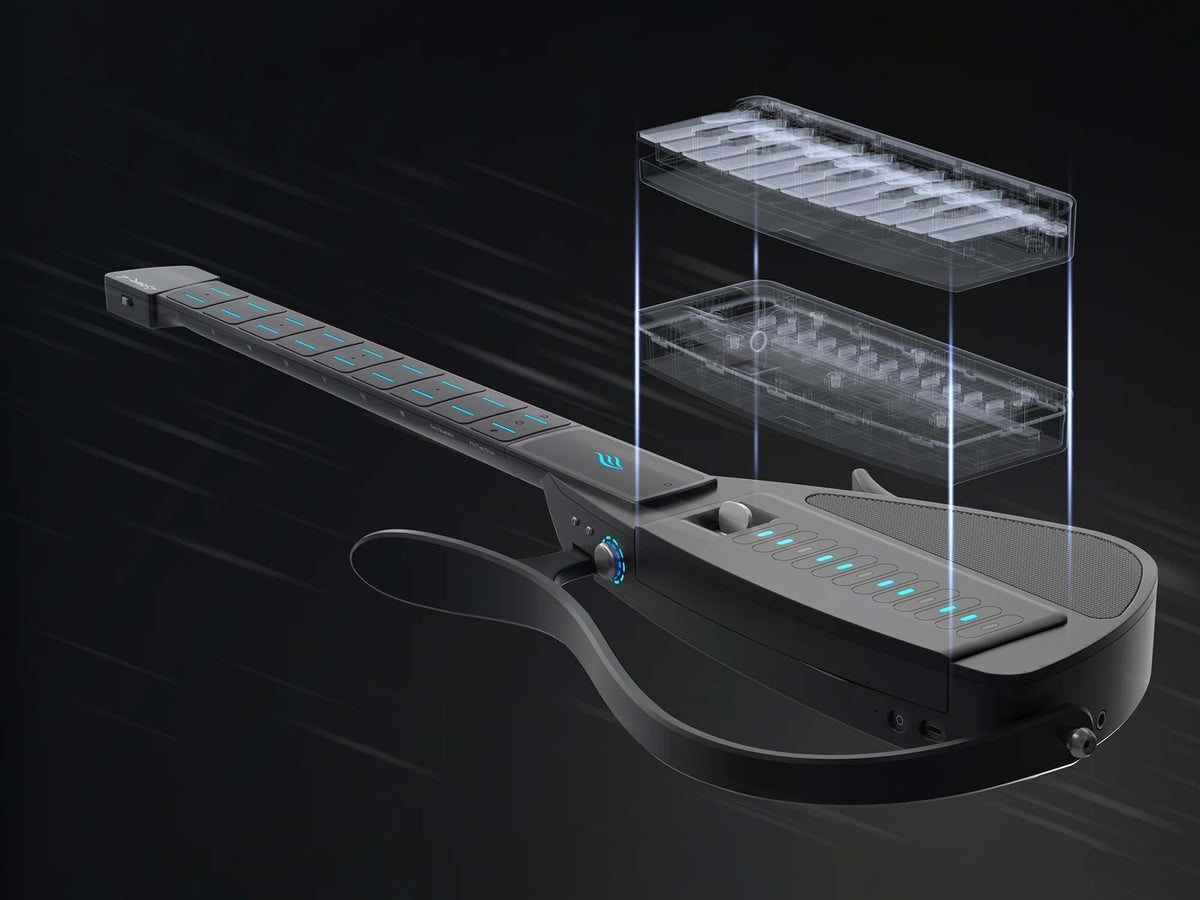 Enya Cyber-G Stringless Smart Guitar & Keyboard Hybrid - Pick - Black