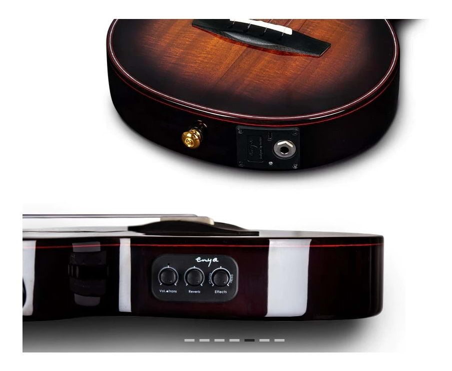 Enya E6 FE Custom Solid Acacia Tenor Ukulele with AcousticPlus Pickup