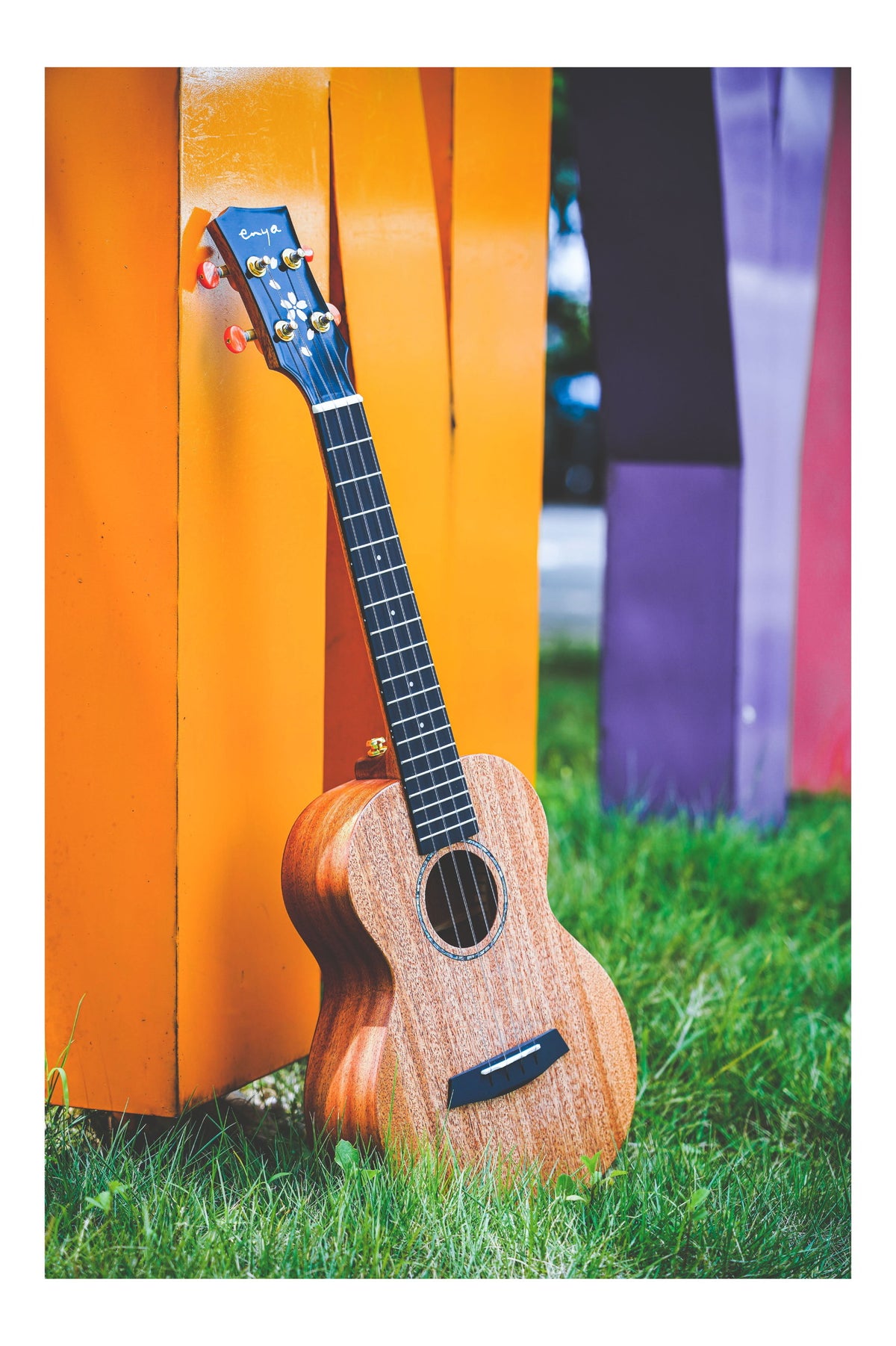 Enya MS Solid Mahogany Ukulele - Concert