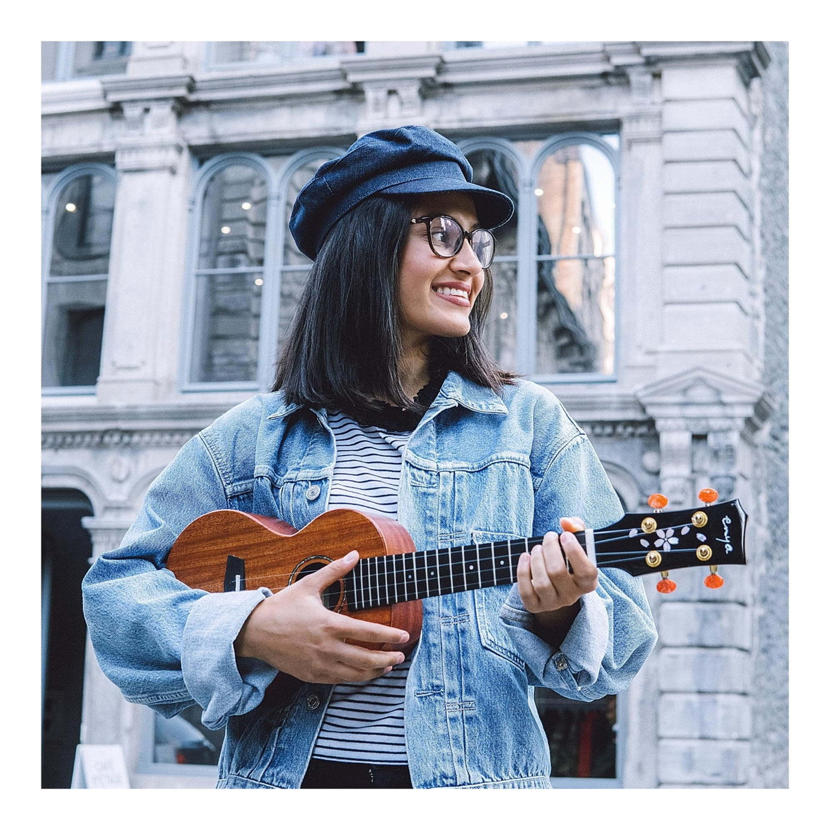 Enya MS Solid Mahogany Ukulele - Concert