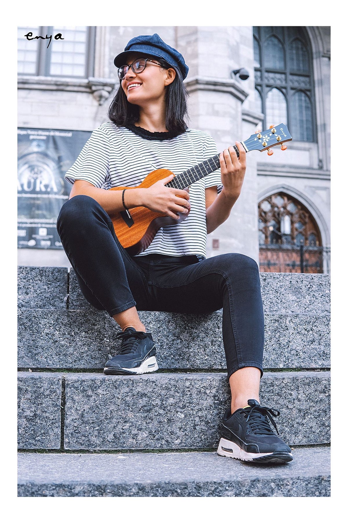 Enya MS Solid Mahogany Ukulele - Concert