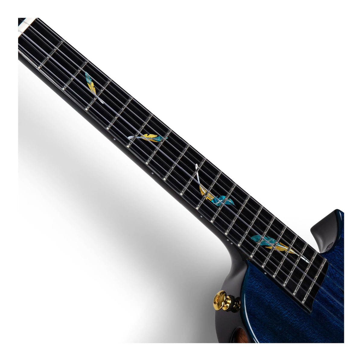 Enya Feather Solid Mahogany Tenor Ukulele with AcousticPlus Pickup - Blue