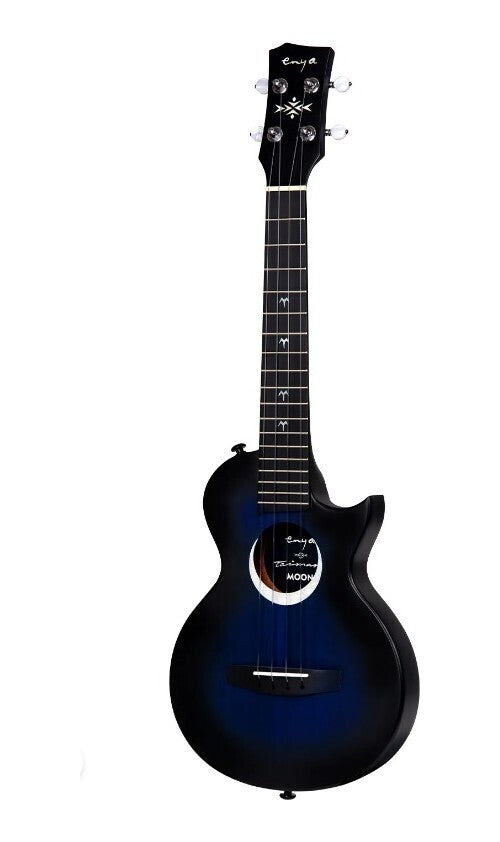 Enya Taimane Moon Tenor 4-String Ukulele with AcousticPlus Pickup - Blue