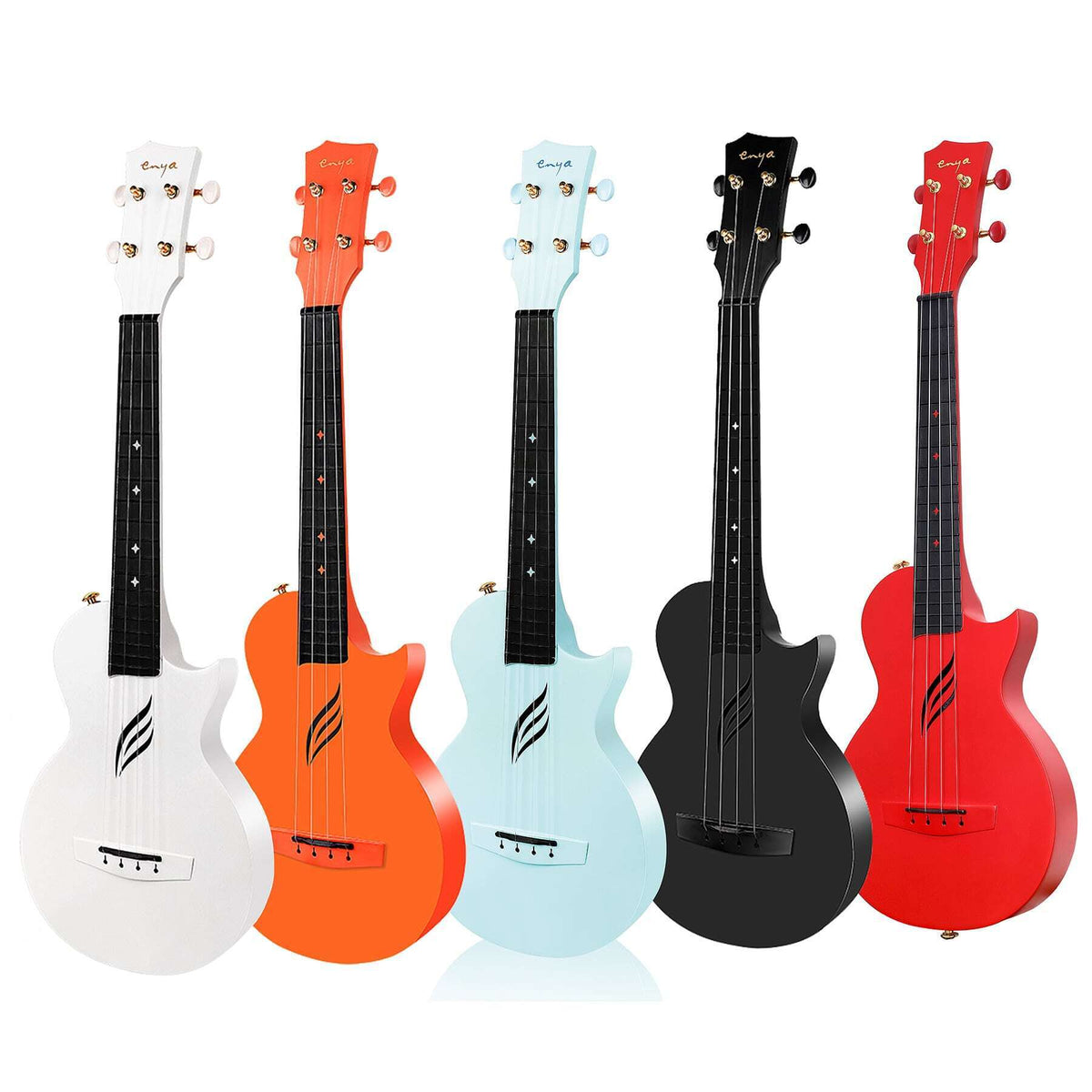 Enya Nova U Carbon Concert Ukulele - Black