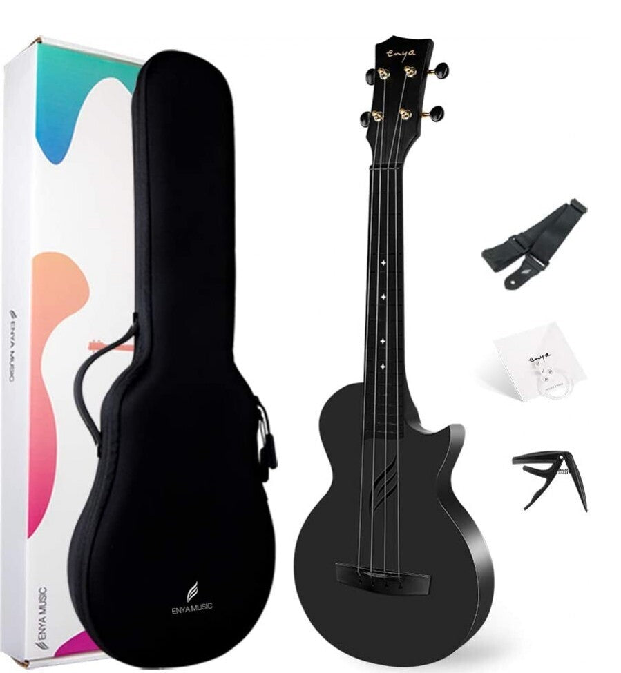 Enya Nova U Carbon Concert Ukulele - Black