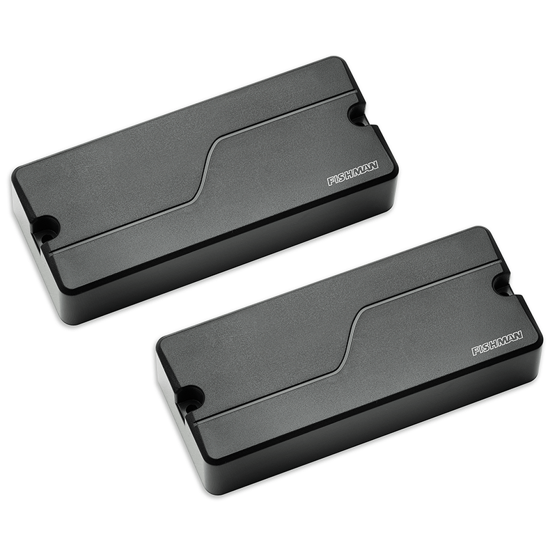 FISHMAN FLUENCE BASS 4 STRING SOAPBAR SET BLACK PLASTIC