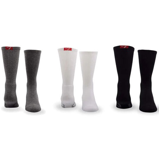 Perris Licensed FENDER "The Icon Back Tab" Large Crew Socks in Asst (3-Pair)