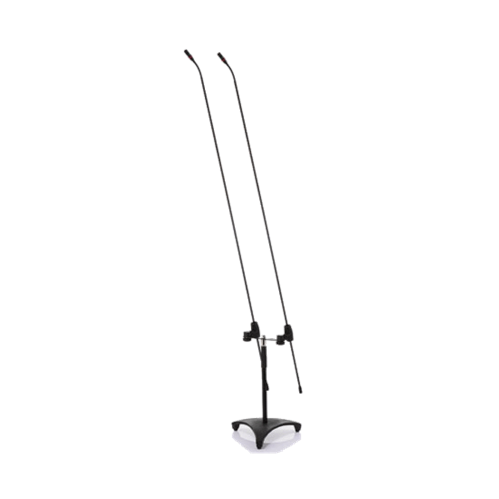 JTS FGM62DU Dual long goose-neck mic, short stand and 3 capsules, condenser 3-pin XLR