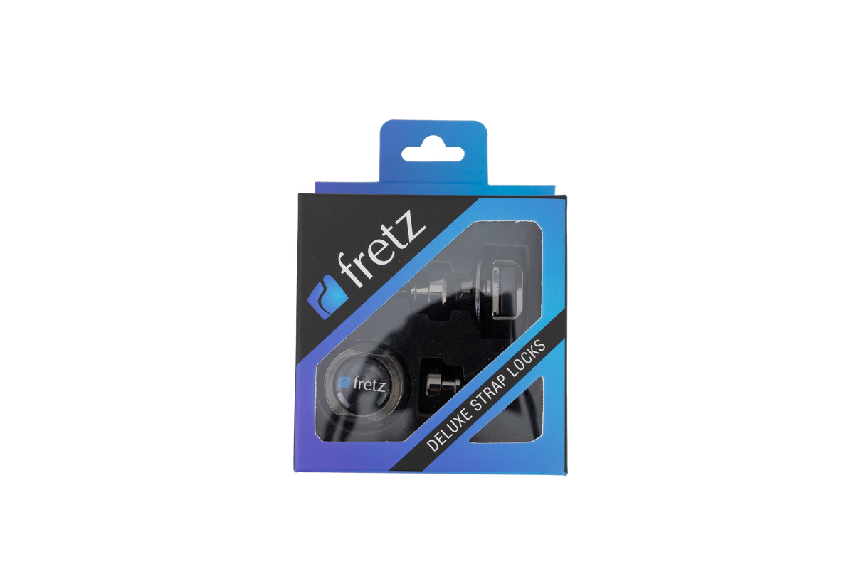 FRETZ Deluxe Strap Locks (Satin Chrome)