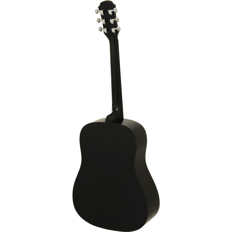 Aria Fiesta Series Folk Acoustic Guitar in Black Matte Finish