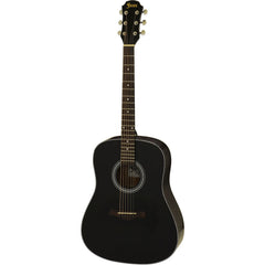 Aria Fiesta Series Folk Acoustic Guitar in Black Matte Finish