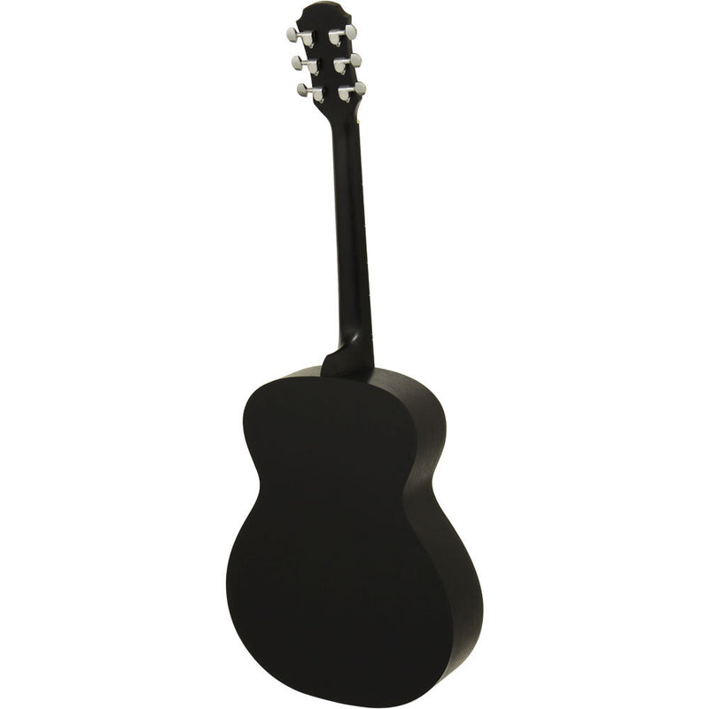 Aria Fiesta Series Folk Acoustic Guitar in Black Matte Finish