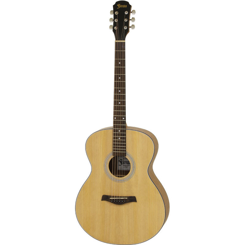 Aria Fiesta Series Folk Acoustic Guitar in Natural Matte Finish