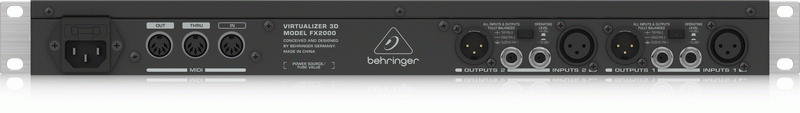 Behringer Virtualizer 3D FX2000 Effects