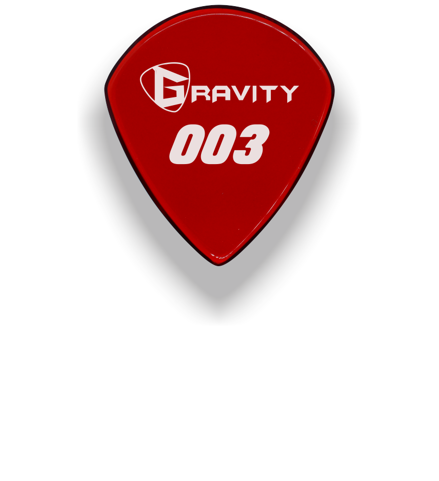 Gravity Picks - 003 Red Pick Replica Polished