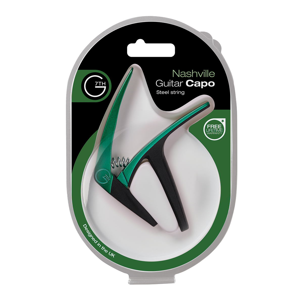 G7th G7 Nashville 6 String Green Capo