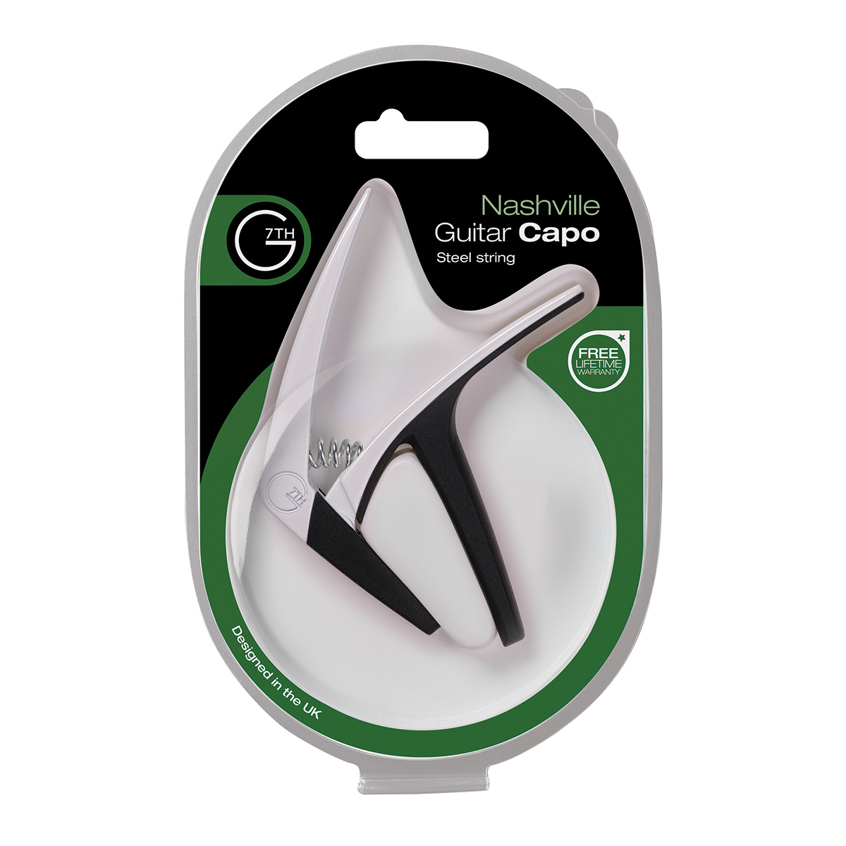 G7th G7 Nashville 6 String White Capo