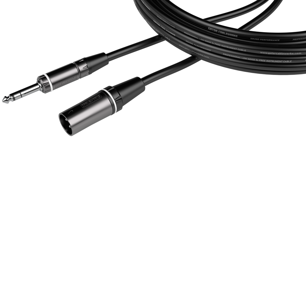 18 Inch XLR M to TRS Cable