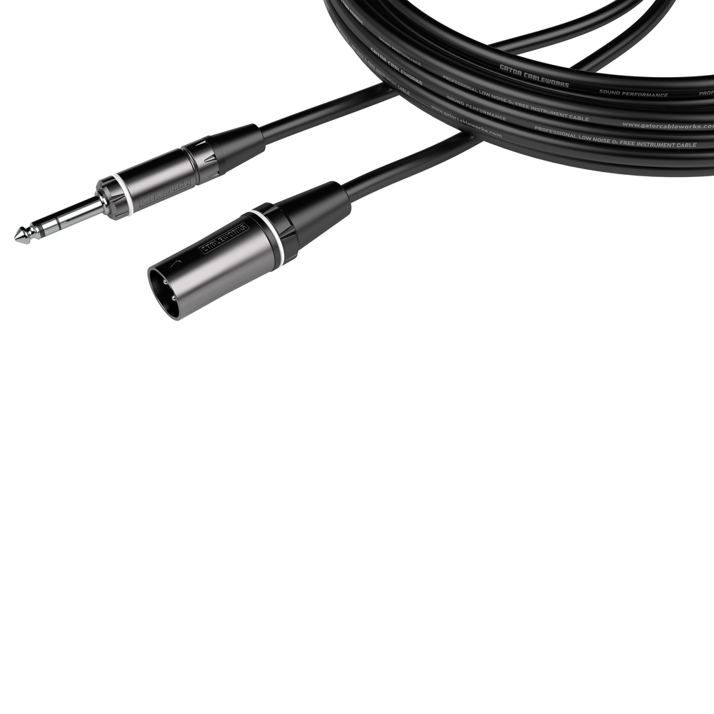 20 Foot XLR M to TRS Cable