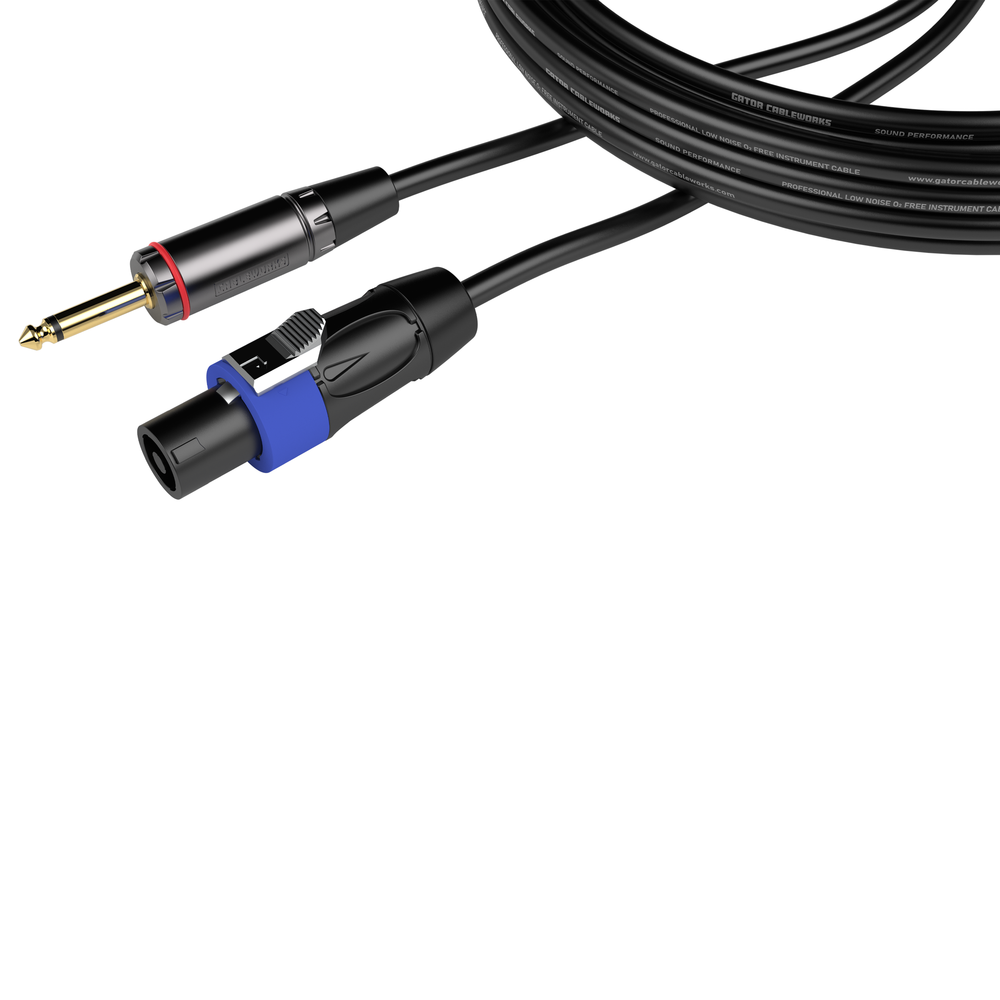15 Foot TS to Twist Lock Connector Speaker Cable