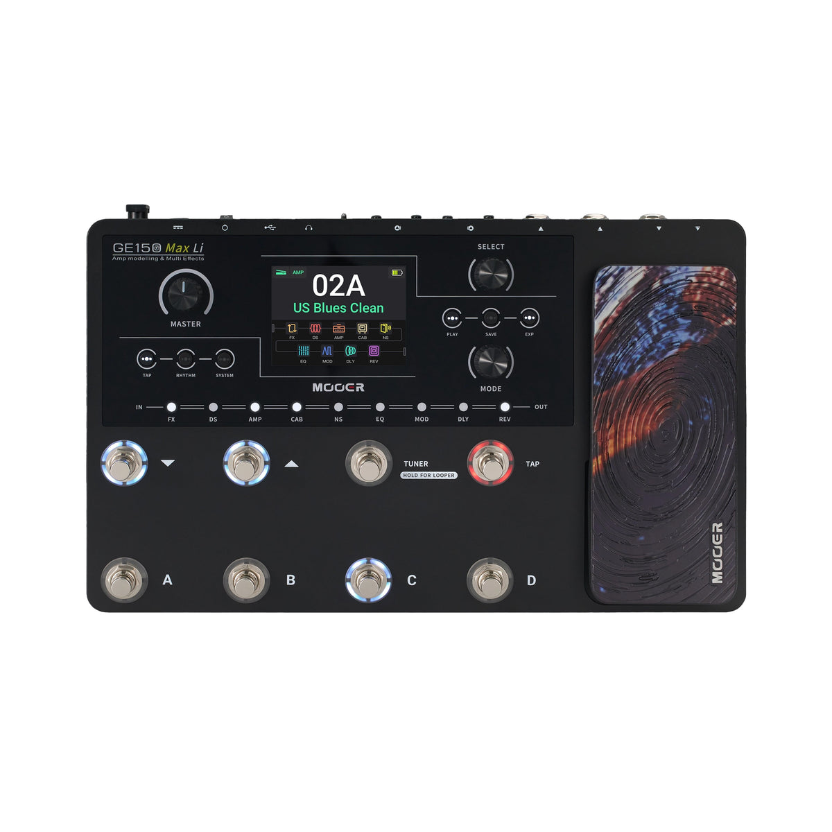 Mooer GE-150 Max Guitar Multi-Effects Processor (White)