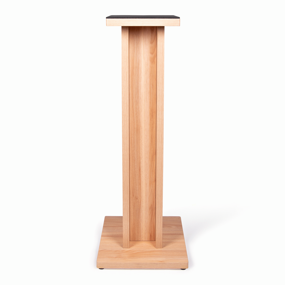 Gator GFWELITESPKSTMNMPL Frameworks Elite Series Floor-Standing Studio Monitor Speaker Stand in Natural Maple Matte Finish