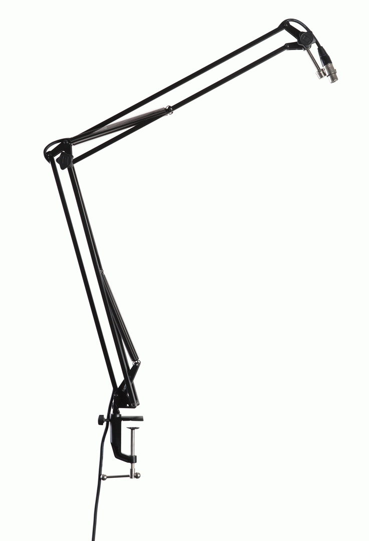 Gator GFWMICBCBM1000 Desk-Mounted Broadcast/Podcast Boom Mic Stand