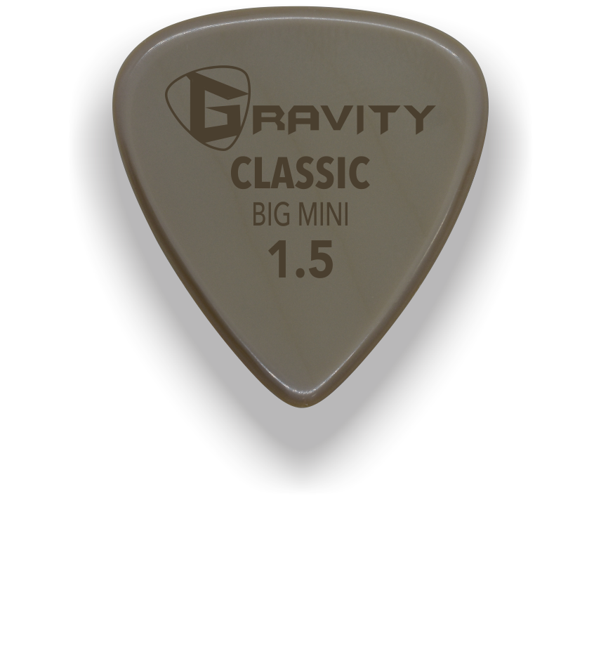 Gravity Picks Classic Gold Big Mini 1.5mm Polished Tan