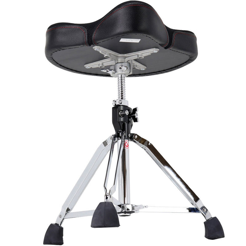 Gibraltar 9600 Series Drum Throne with Oversized Airtech Mesh Moto-Style Seat with Thigh Cutouts