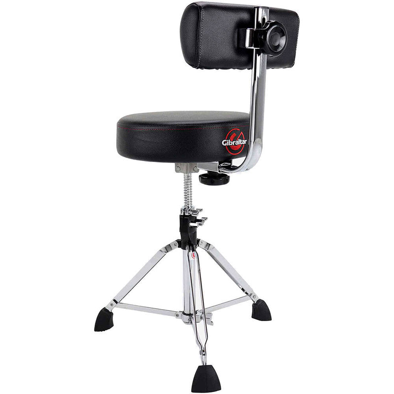 Gibraltar 9600 Series Drum Throne with Round Seat & Adjustable Backrest