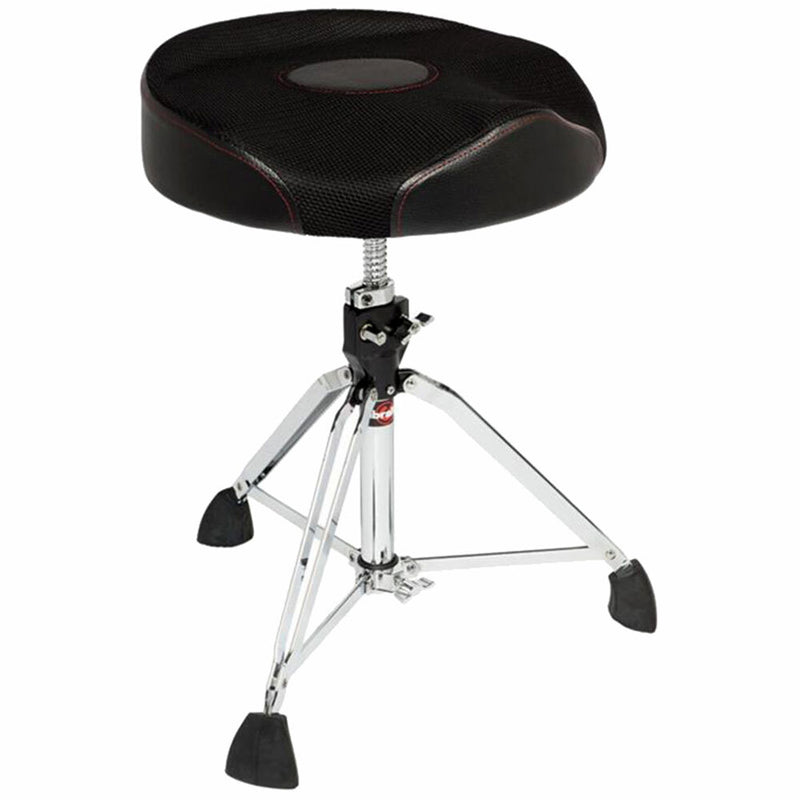 Gibraltar 9600 Series Drum Throne with Oversized Airtech Mesh Round Seat with Thigh Cutouts
