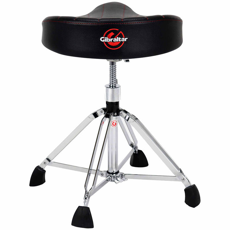 Gibraltar 9000 Series 4-Post Drum Throne with Oversized Motostyle Contoured Seat