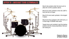 Gibraltar Spider Rack Cymbal Arm Pack (Pack 2 of 2)