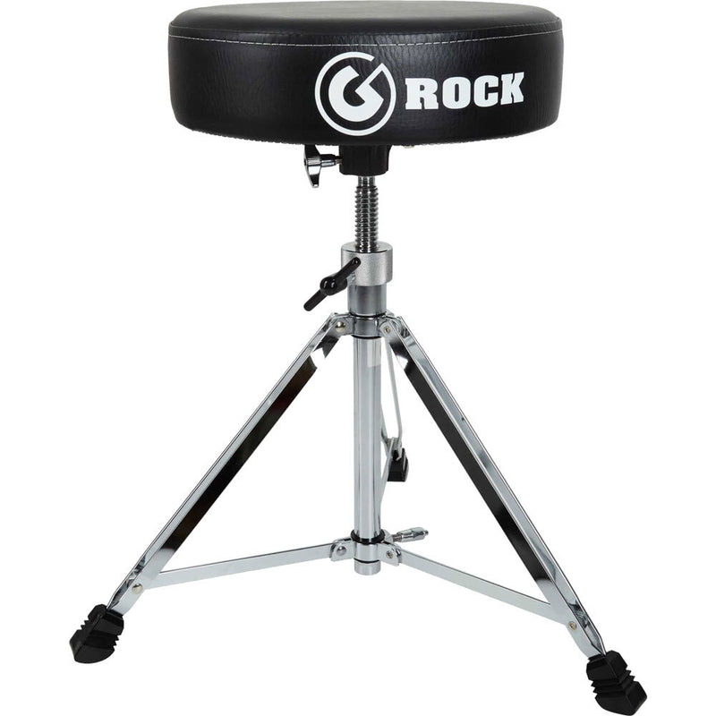 Gibraltar Rock Series Double Braced Round Drum Throne in Black