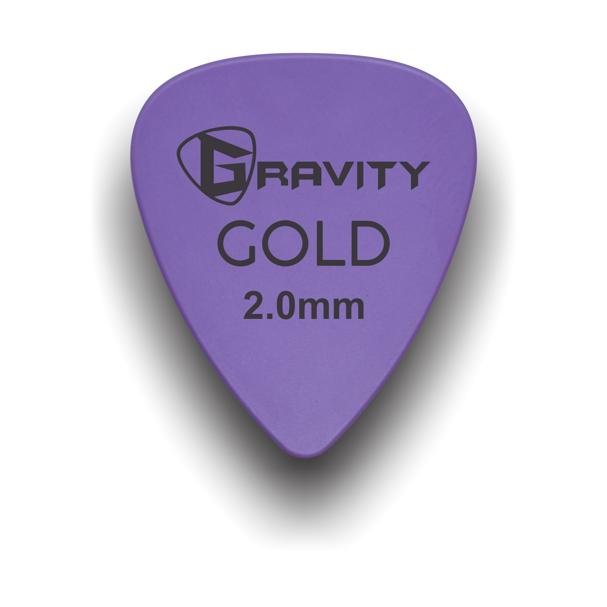 Gravity Picks GP20PU 2.0mm Gold Series Purple