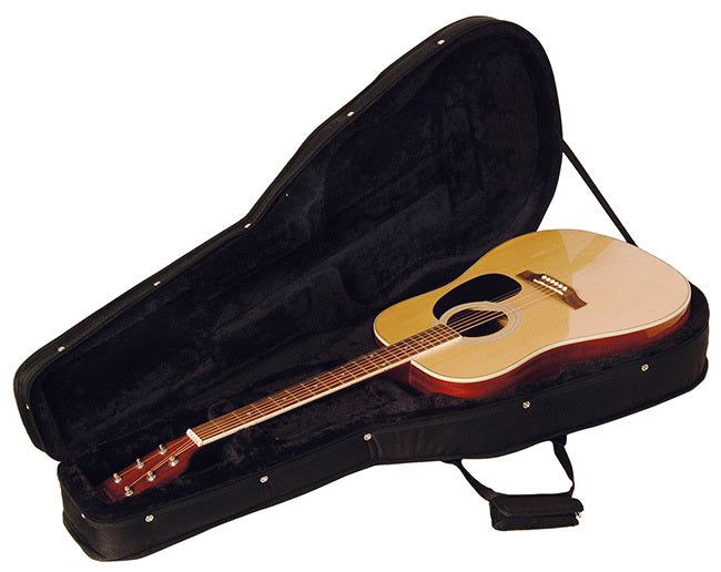 On Stage Polyfoam Custom Molded Acoustic Guitar Case