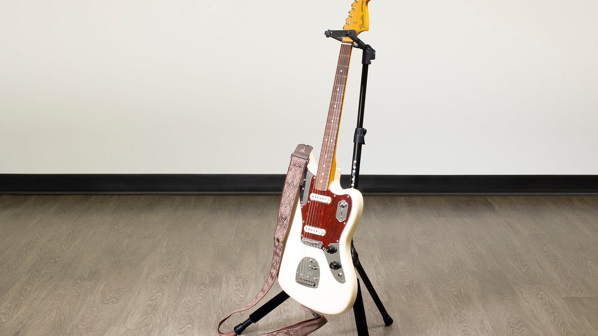 Ultimate Support GS-100+ GS-100+ Genesis Series Plus guitar stand w/ Locking legs, hanging style yoke w/ security strap