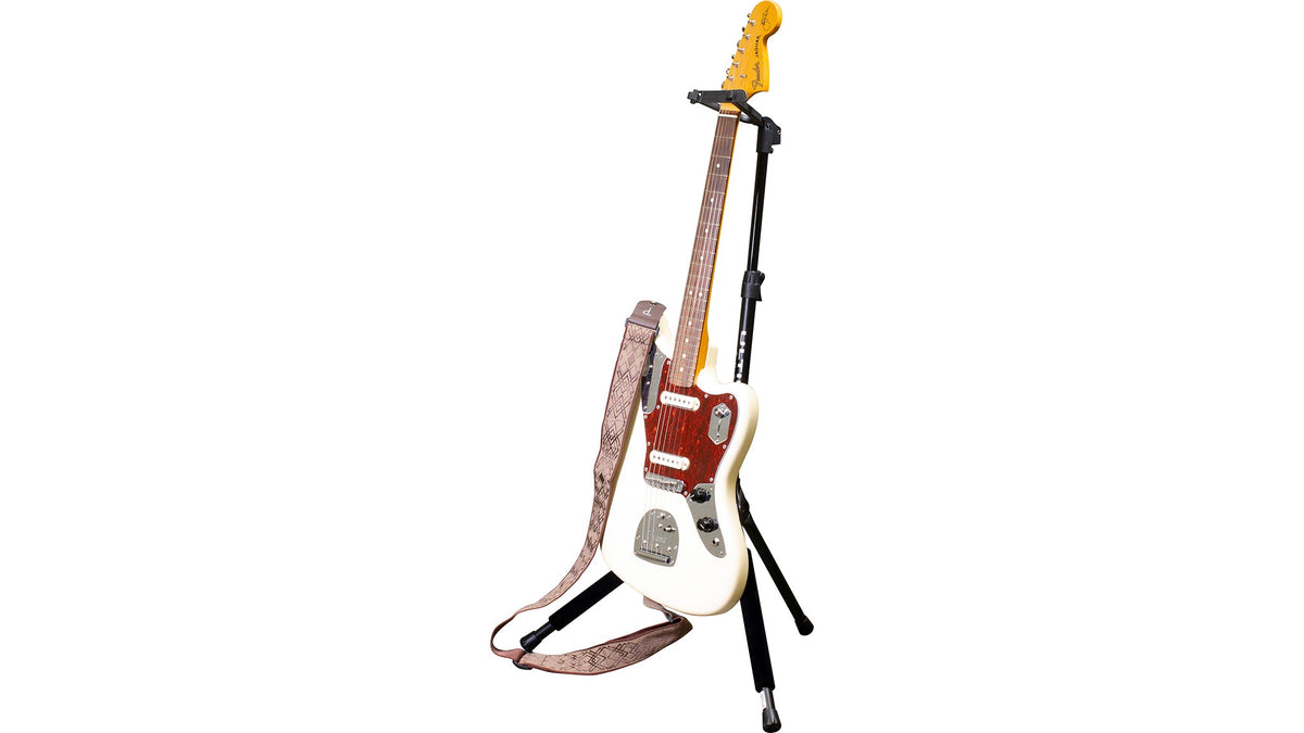 Ultimate Support GS-100+ GS-100+ Genesis Series Plus guitar stand w/ Locking legs, hanging style yoke w/ security strap