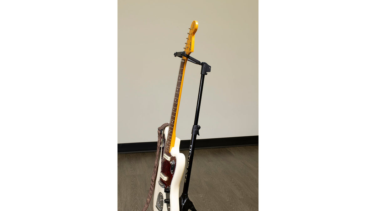 Ultimate Support GS-100+ GS-100+ Genesis Series Plus guitar stand w/ Locking legs, hanging style yoke w/ security strap