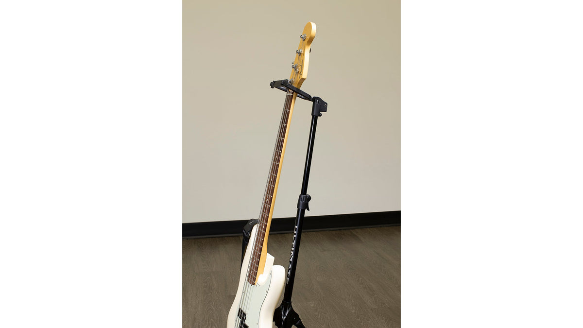 Ultimate Support GS-100+ GS-100+ Genesis Series Plus guitar stand w/ Locking legs, hanging style yoke w/ security strap