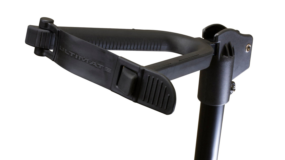 Ultimate Support GS-100+ GS-100+ Genesis Series Plus guitar stand w/ Locking legs, hanging style yoke w/ security strap
