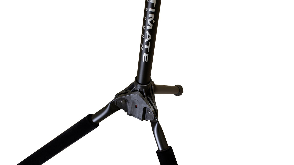 Ultimate Support GS-100+ GS-100+ Genesis Series Plus guitar stand w/ Locking legs, hanging style yoke w/ security strap