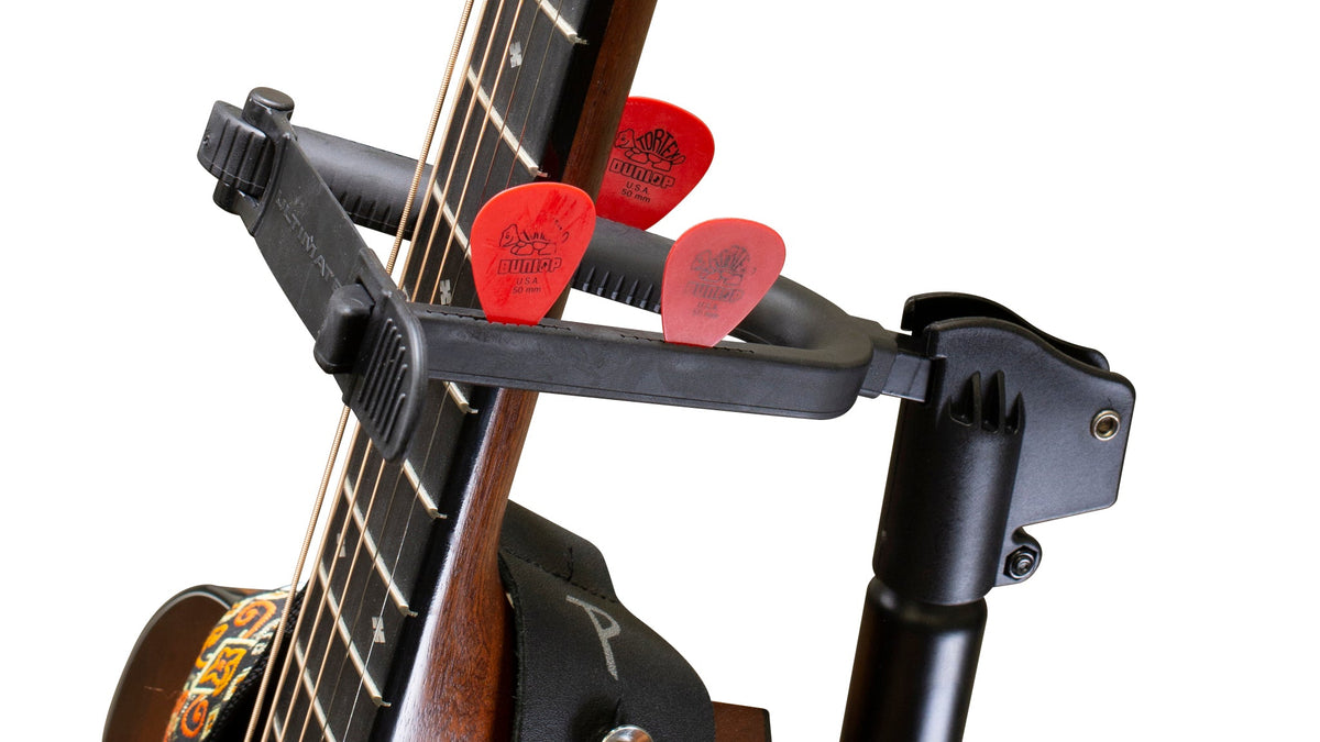 Ultimate Support GS-200+ GS-200+ Genesis Series Plus guitar stand w/ Locking legs, Secure headstock yoke, support arms