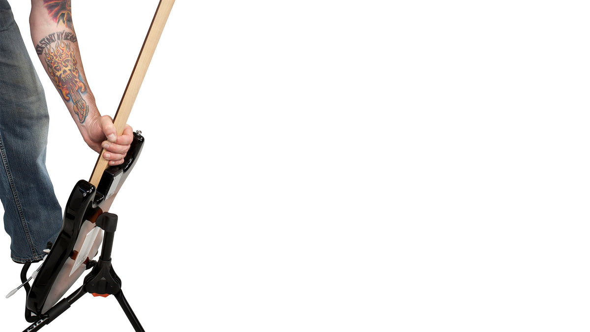Ultimate Support GS-55 Ultra Compact, A-Frame Style Genesis Series Guitar Stand with Locking Legs
