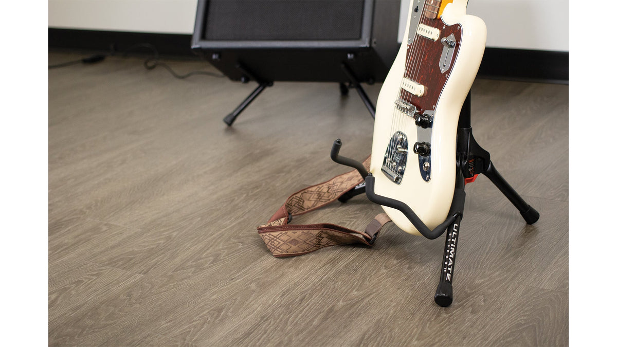 Ultimate Support GS-55 Ultra Compact, A-Frame Style Genesis Series Guitar Stand with Locking Legs