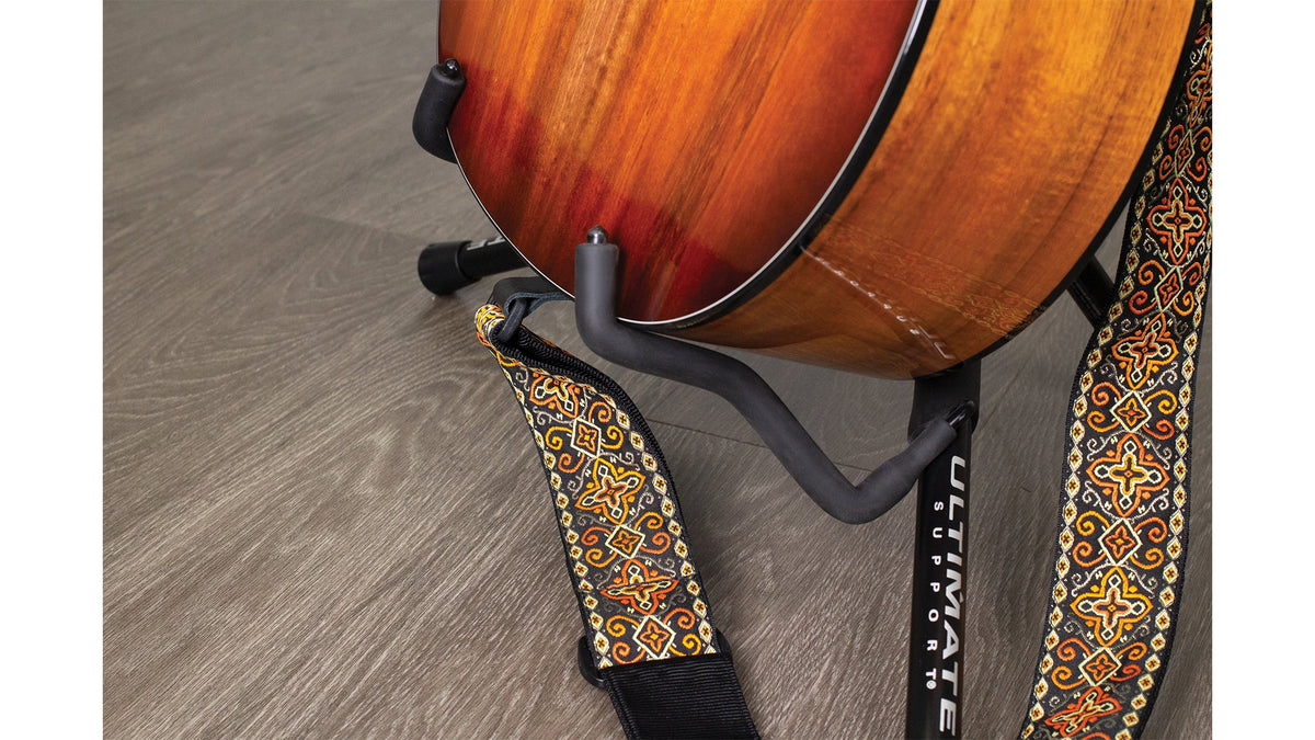 Ultimate Support GS-55 Ultra Compact, A-Frame Style Genesis Series Guitar Stand with Locking Legs