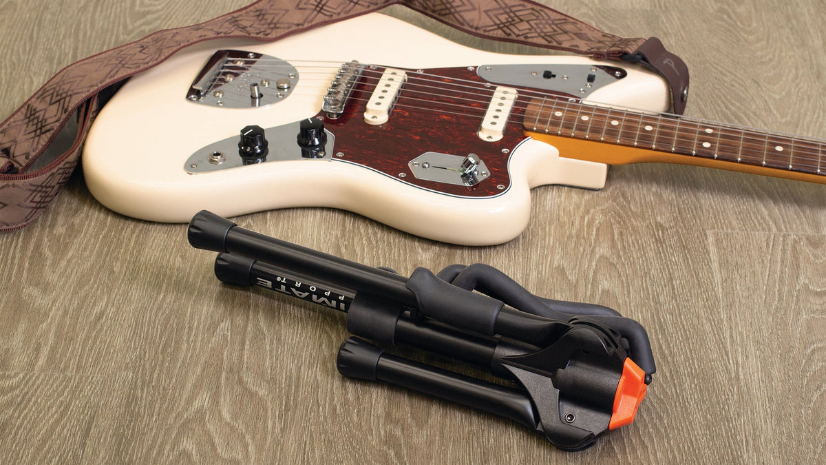 Ultimate Support GS-55 Ultra Compact, A-Frame Style Genesis Series Guitar Stand with Locking Legs