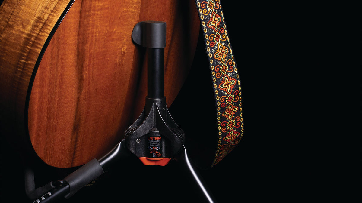 Ultimate Support GS-55 Ultra Compact, A-Frame Style Genesis Series Guitar Stand with Locking Legs
